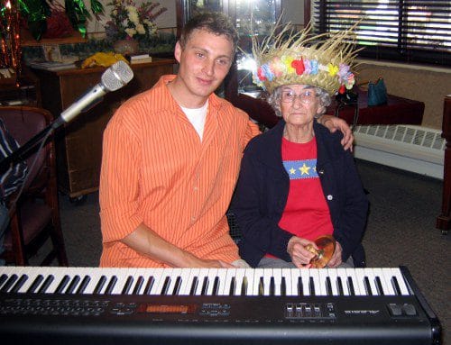 Music therapy at an assisted living home Music therapy at an assisted living home
