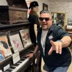 man playing piano