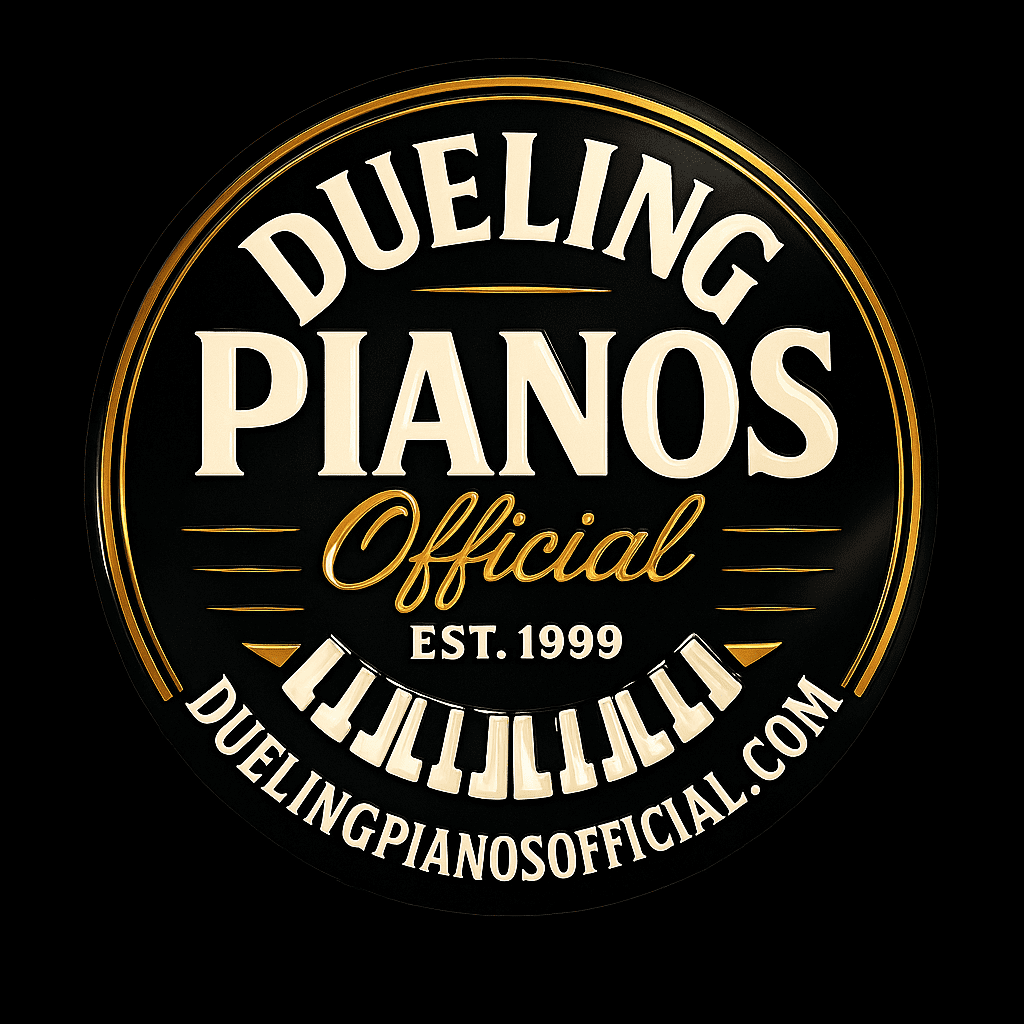 Dueling Pianos Official logo – nationwide tour dates for live dueling piano shows and events