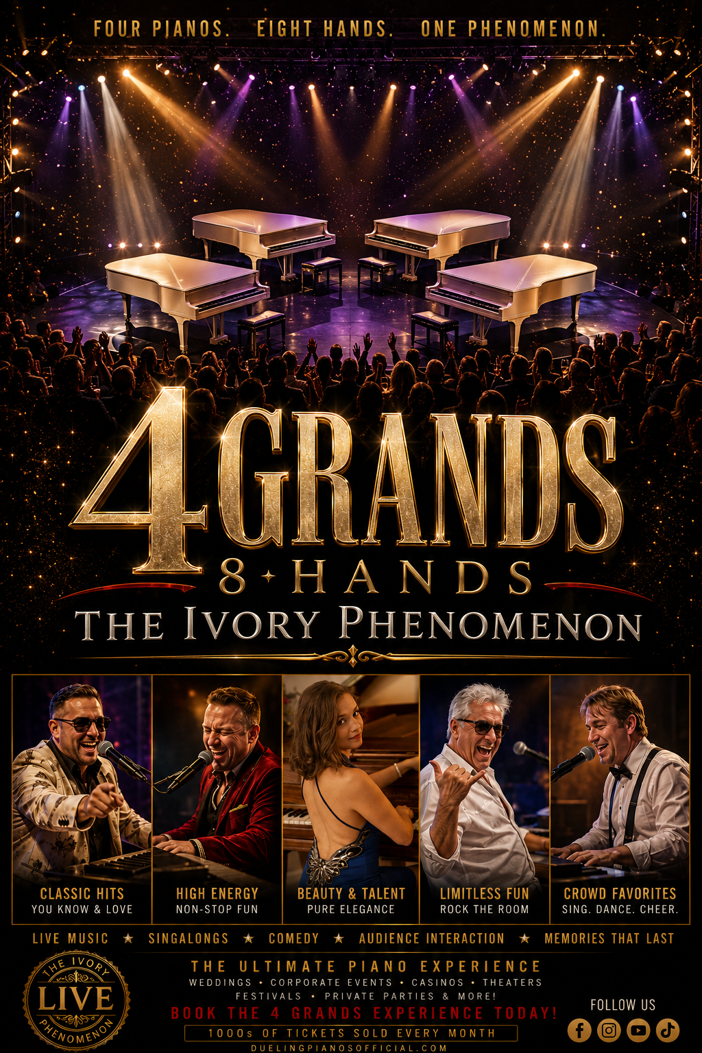 4 grands 8 hands